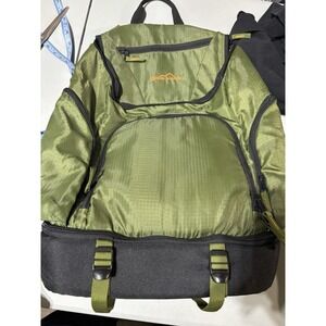 Eddie Bauer ‎ Picnic Wine Cooler Bag Outdoor Insulated Green Camping Backpack